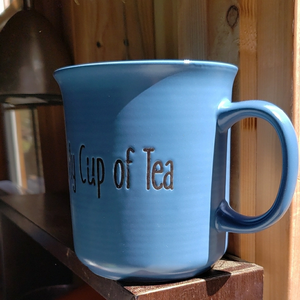 Gibson Home Blue Ceramic Mug